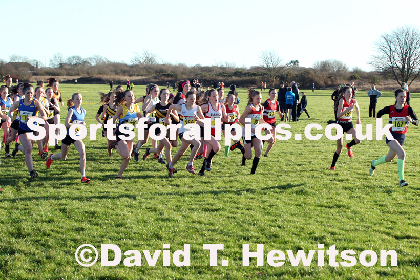 Girls under-15s Davison Shield, 2020 Sherman Cup/Davison Shield, Temple Park, South Shields.  Photo: David T. Hewitson/Sports for All Pics
